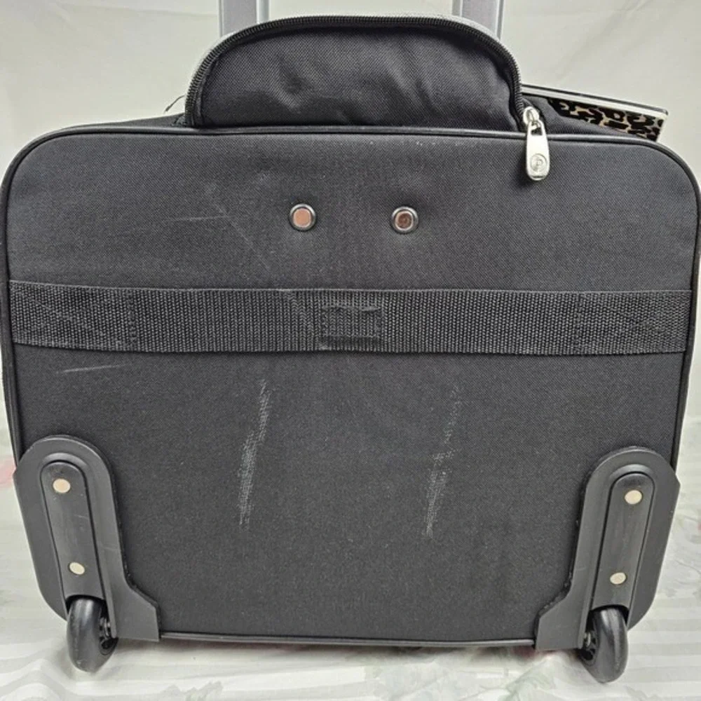 Protege Black Rolling‎ Travel Laptop Briefcase Wheeled Luggage Carry On Bag